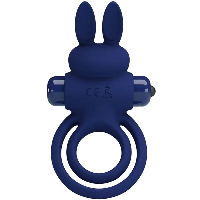 Pretty Love – Darey Double Anneau Vibrant Lapin Bleu