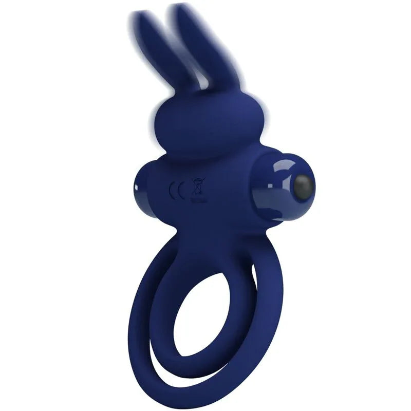 Pretty Love – Darey Double Anneau Vibrant Lapin Bleu