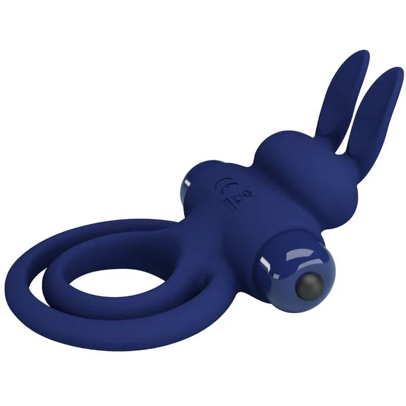 Pretty Love – Darey Double Anneau Vibrant Lapin Bleu