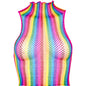 LEG AVENUE - TOP DE MALLA MULTICOLOR