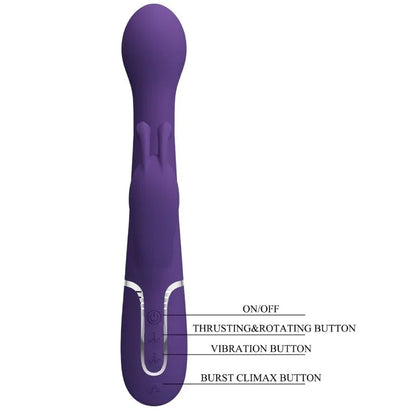 Pretty Love – Dejon Vibrateur Rabbit 3 en 1 Multifonction Violet