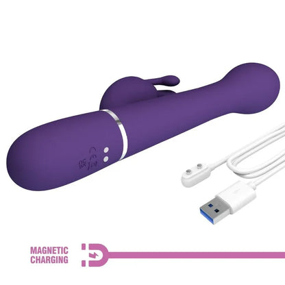 Pretty Love – Dejon Vibrateur Rabbit 3 en 1 Multifonction Violet