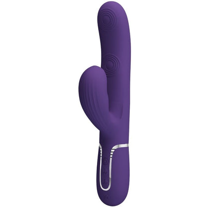 PRETTY LOVE - VIBRADOR DE PUNTO G MULTIFUNCIÓN PERLITA 3 EN 1 MORADO