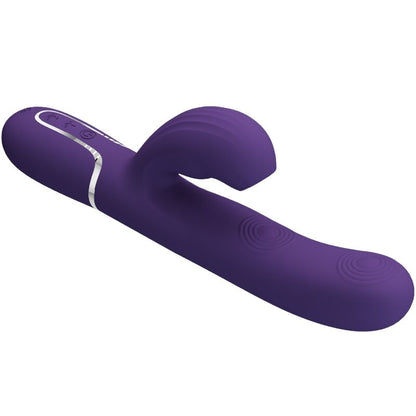 PRETTY LOVE - VIBRADOR DE PUNTO G MULTIFUNCIÓN PERLITA 3 EN 1 MORADO
