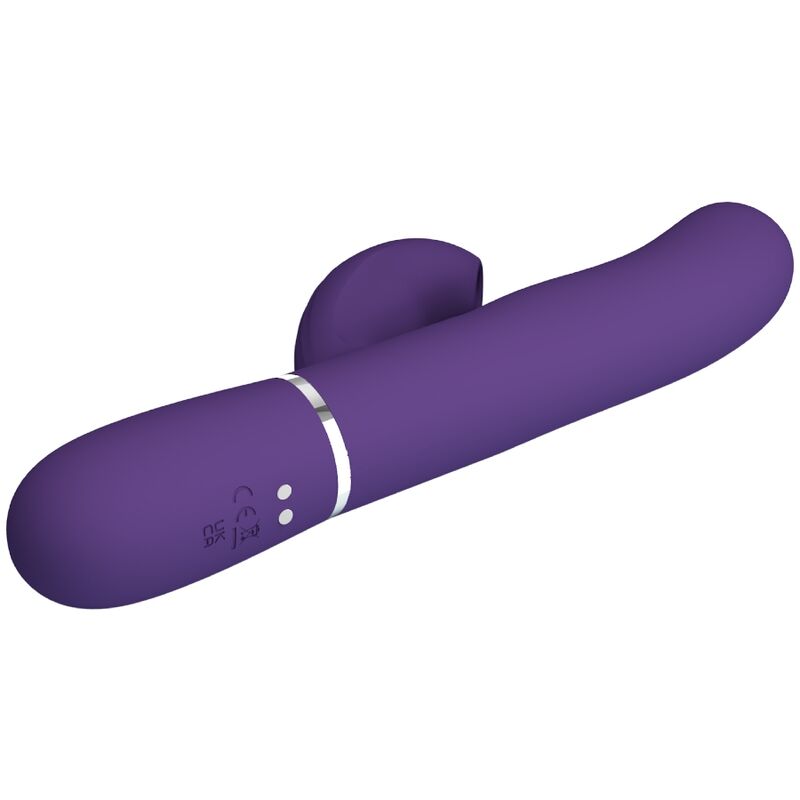 PRETTY LOVE - VIBRADOR DE PUNTO G MULTIFUNCIÓN PERLITA 3 EN 1 MORADO