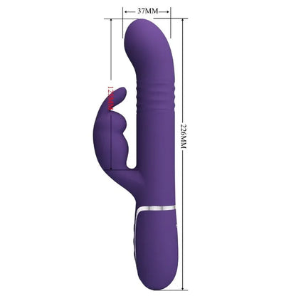 Pretty Love Coale Vibrateur Rabbit 4 en 1 Violet