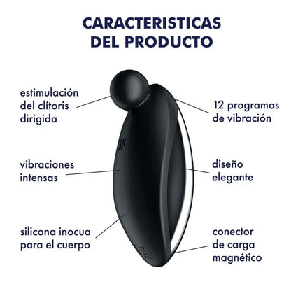 Satisfyer – Spot On 2 Vibrateur Lay On Noir