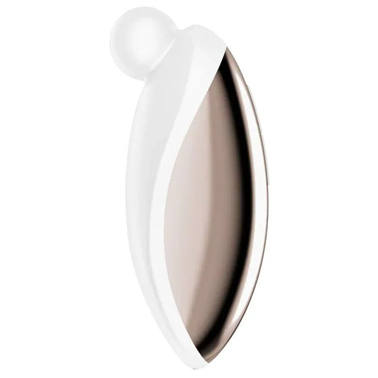 Satisfyer Spot On 2 blanc de profil avec finition brillante
