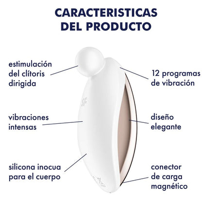 SATISFYER - SPOT ON 2 VIBRATEUR LAY-ON WHITE