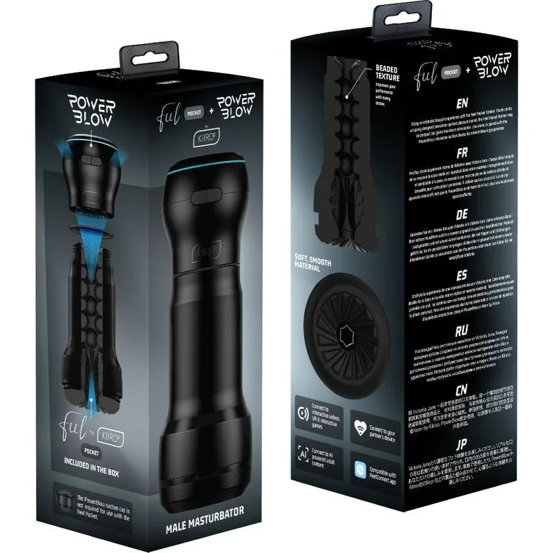 Kiiroo – Feel Pocket Masturbateur Masculin + Power Blow