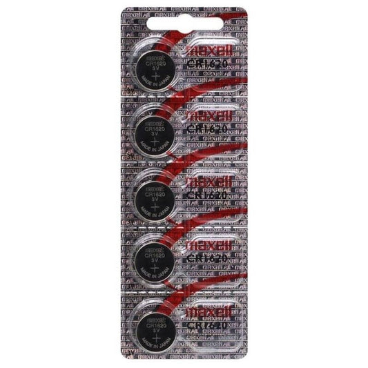 MAXELL - BATERÍA DE LITIO CR1620 3V 5UDS