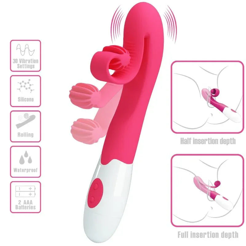 Romance – Vibrateur et Stimulateur 30 Vitesses Rose
