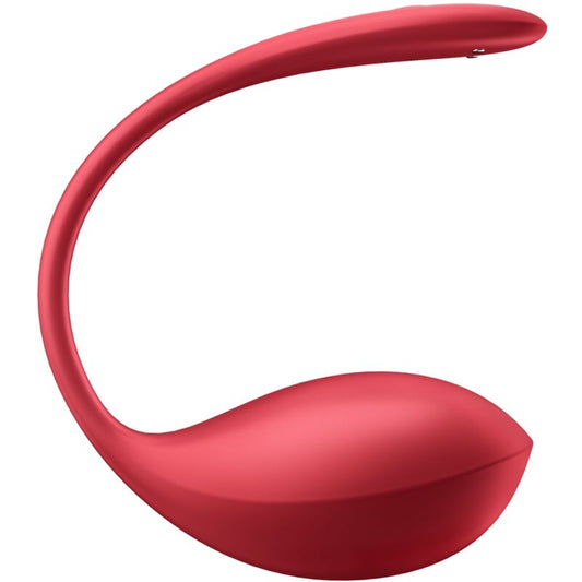 SATISFYER - SHINY PETAL STIMULATEUR À TÉLÉLÉCOMMANDE À DISTANCE G POINT ROUGE APPLICATION GRATUITE