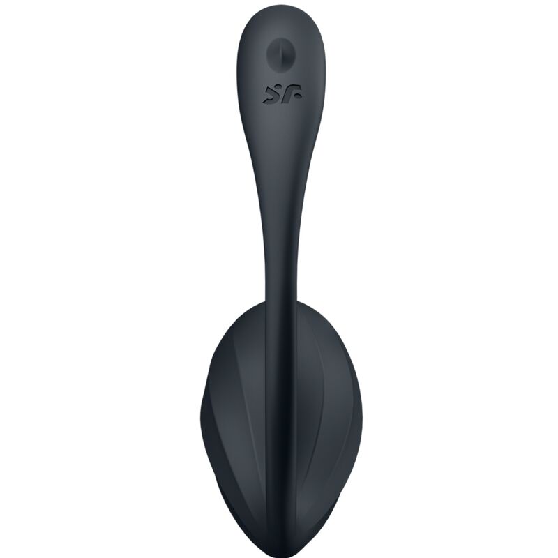 SATISFYER - RIBBED PETAL TÉLÉLÉCOMMANDE DE STIMULATEUR DE POINT G NOIR APPLICATION GRATUITE
