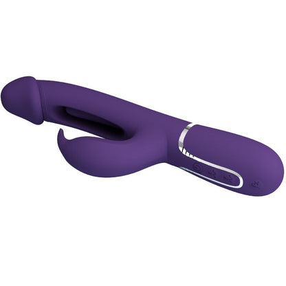 PRETTY LOVE - VIBRATEUR MULTIFONCTION 3 IN 1 KAMPAS RABBIT AVEC LANGUE VIOLET