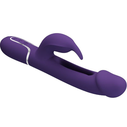 PRETTY LOVE - VIBRATEUR MULTIFONCTION 3 IN 1 KAMPAS RABBIT AVEC LANGUE VIOLET