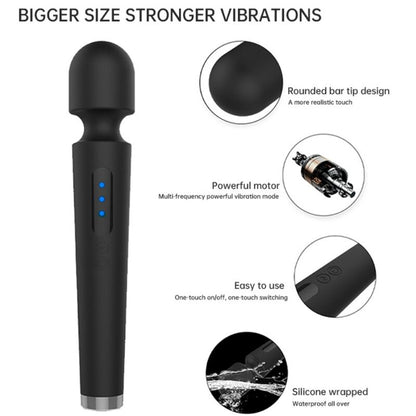 ARMONY - X POWER GRAND MASSAGE &amp; VIBRATEUR 7 VIBRATIONS NOIR