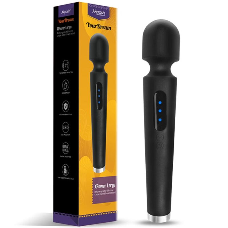 ARMONY - X POWER GRAND MASSAGE &amp; VIBRATEUR 7 VIBRATIONS NOIR