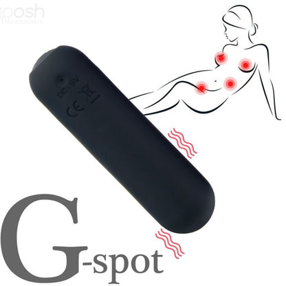 ARMONY - SPLASH HAHA VIBRATEUR BULLET SILICONE 10 VIBRATIONS 75 X 19 CM BLACK