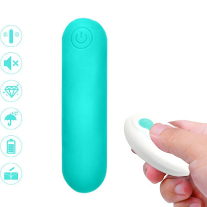 ARMONY - SPLASH JOLINE VIBRADOR BALA DE SILICONA CON CONTROL REMOTO 10 VIBRACIONES 65 X 15 CM VERDE