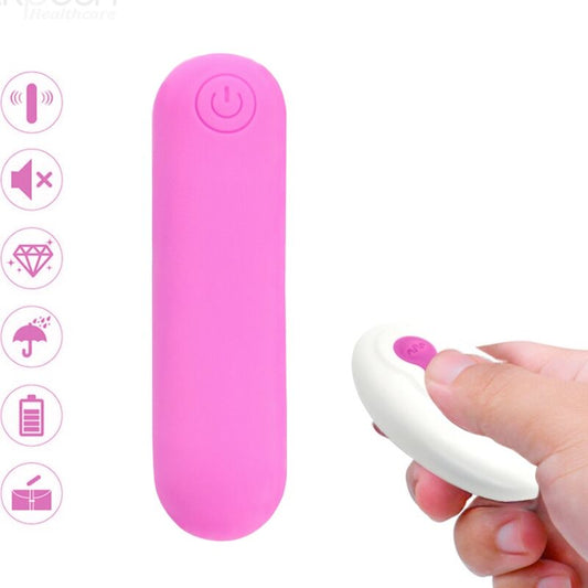 ARMONY - SPLASH JOLINE VIBRATEUR BULLET TÉLÉLÉCOMMANDE EN SILICONE 10 VIBRATIONS 65 X 15 CM ROSE