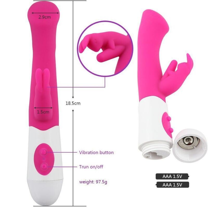 ARMONY - VIBRATEUR &amp; STIMULATEUR LAPIN G SPOT 10 VITESSES ROSE
