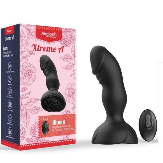 ARMONY - EXTREME A BLOOM VIBRATEUR ROSE ET PLUG ANAL TÉLÉLÉCOMMANDE NOIR