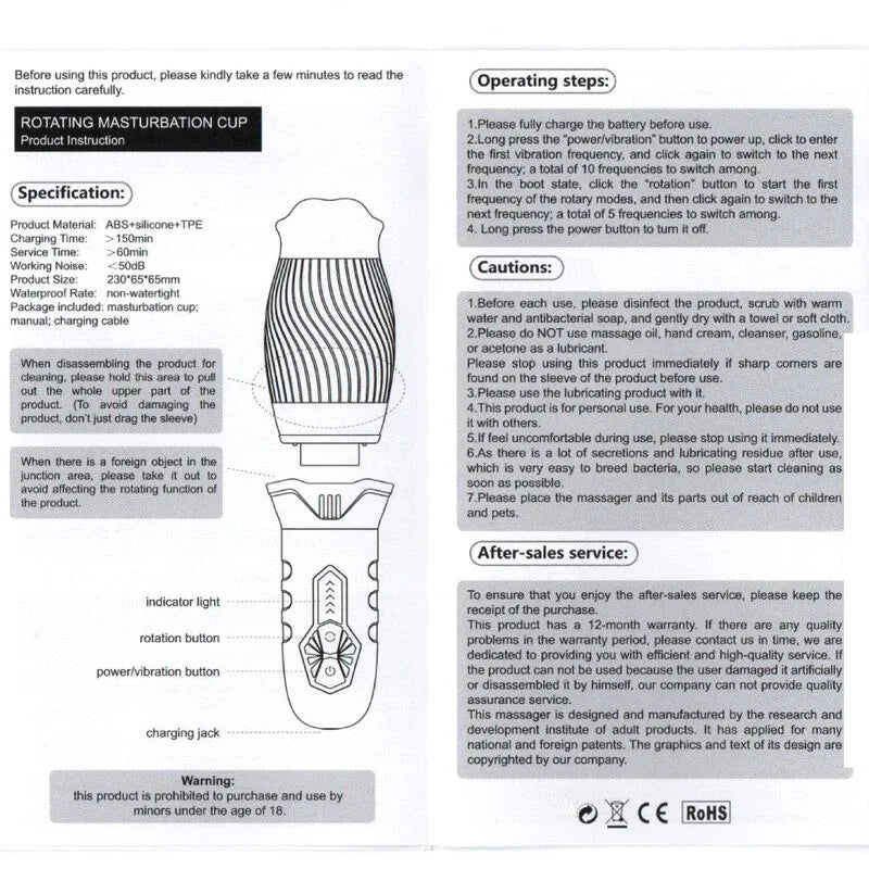 Armony – Belucci Vibrateur Masturbateur Oral Blanc