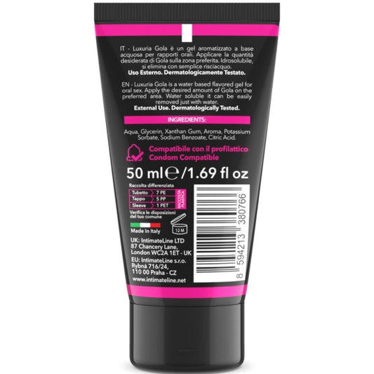 INTIMATELINE LUXURIA - ORAL SEXUAL GEL SAVEUR CERISE 50 ML