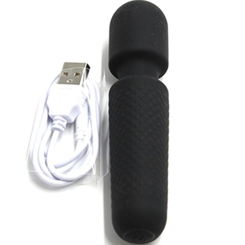 ARMONY - YOUR MAGIC MASSEUR &amp; VIBRATEUR RECHARGEABLE 10 VIBRATIONS BAGUETTE DOTS NOIR