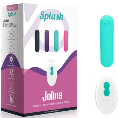 ARMONY - SPLASH JOLINE VIBRADOR BALA DE SILICONA CON CONTROL REMOTO 10 VIBRACIONES 65 X 15 CM VERDE