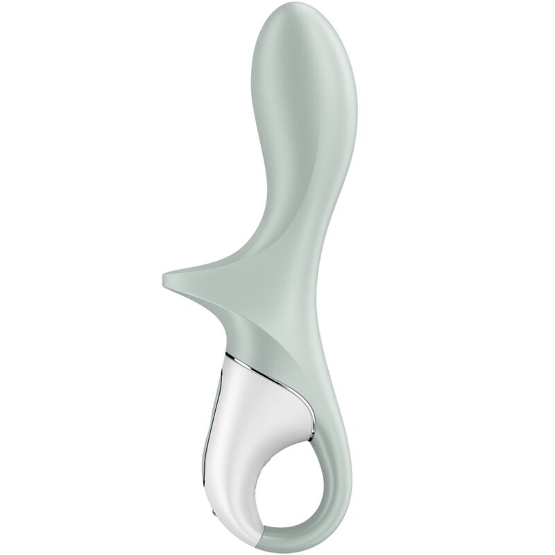 SATISFYER - VIBRADOR ANAL INFLABLE AIR PUMP BOOTY 3 GRIS VERDE