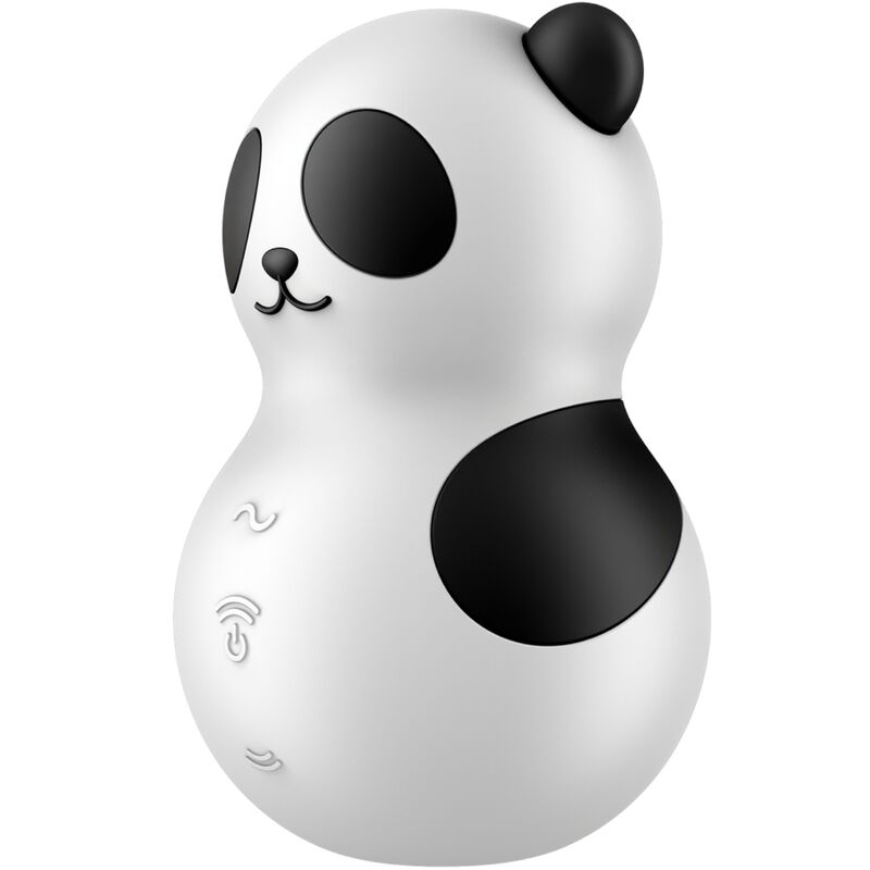 SATISFYER - POCKET PANDA STIMULATEUR &amp; VIBRATEUR NOIR ET BLANC
