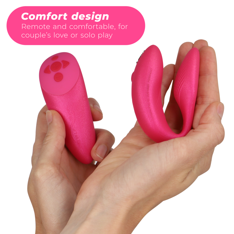 WE-VIBE - VIBRADOR CHORUS PARA PAREJAS CON CONTROL DE APRECIÓN ROSA