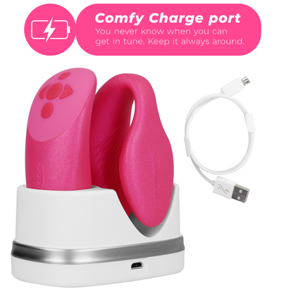 WE-VIBE - VIBRADOR CHORUS PARA PAREJAS CON CONTROL DE APRECIÓN ROSA
