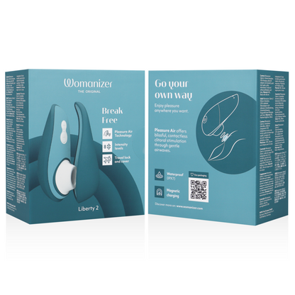 WOMANIZER - LIBERTY 2 STIMULATEUR DE CLITORIS ET ASPIRATION BLEU