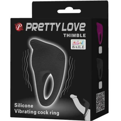 Pretty Love – Thimble Anneau Vibrateur Noir