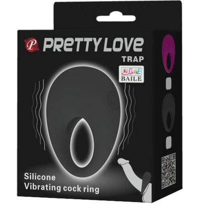 Pretty Love Trap Anneau Vibrateur Noir