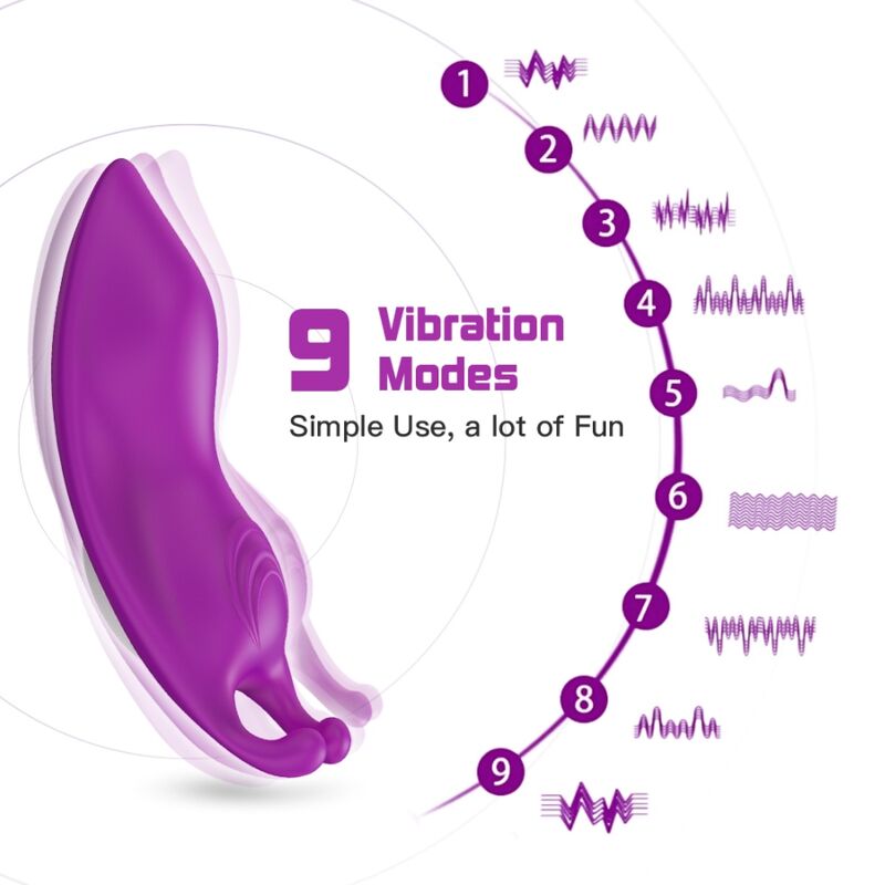 Honeybee wearable panties vibrateur g-spot télécommande violet – Armony