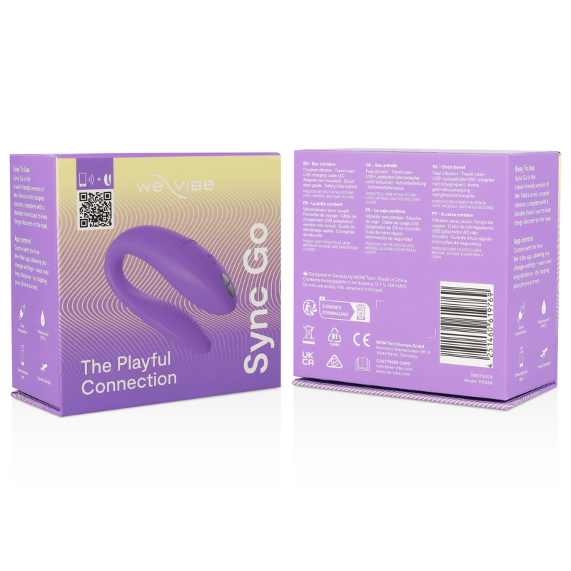 WE-VIBE - SYNC GO ESTIMULADOR DOBLE TURQUESA