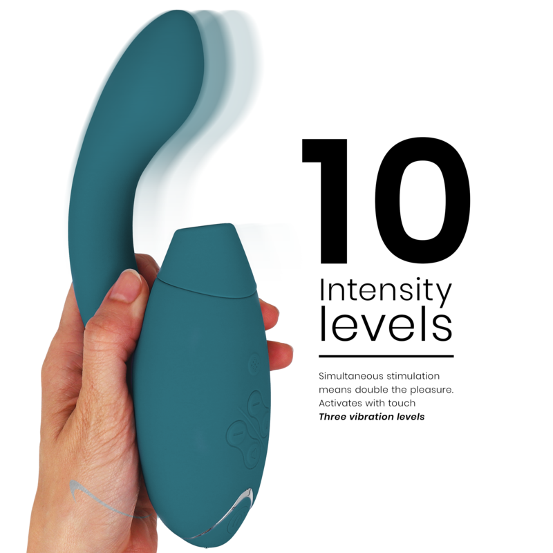 Stimulateur clitoridien duo 2 stimulator bleu pétrole – Womanizer