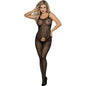 SUBBLIME - 951726 BODYSTOCKING DE MALLA ELÁSTICA SIN PELO NEGRO TALLA ÚNICA