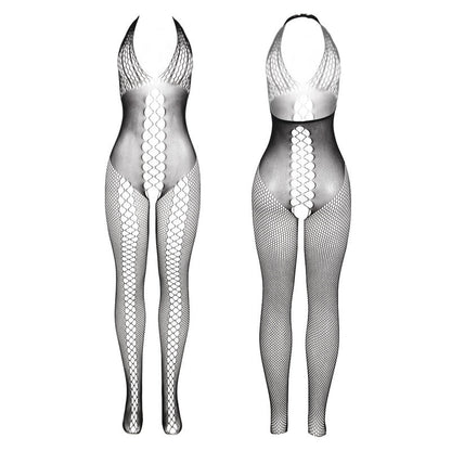 SUBBLIME - 951832 BODYSTOCKING CON ESPALDA ABIERTA Y DETALLES CRUZADOS NEGRO TALLA ÚNICA