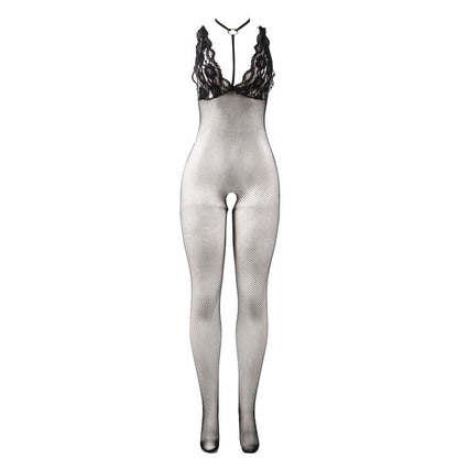 SUBBLIME - 951993 BODYSTOCKING DE MALLA TRANSPARENTE NEGRO SIN PIEL TALLA ÚNICA