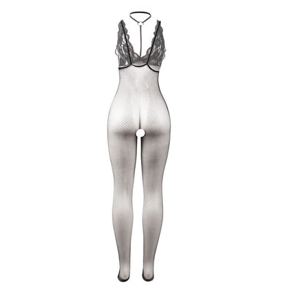 SUBBLIME - 951993 BODYSTOCKING DE MALLA TRANSPARENTE NEGRO SIN PIEL TALLA ÚNICA