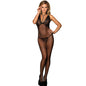 SUBBLIME - 951993 BODYSTOCKING RÉSILLE TRANSPARENTE NOIRE SANS FOURRURE TAILLE UNIQUE