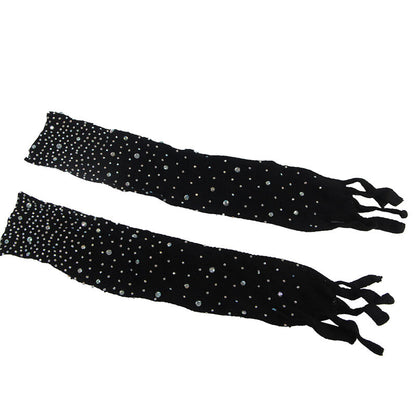 SUBBLIME - 952174 BODYSTOCK DE RED CON GUANTES Y DIAMANTES NEGROS TALLA ÚNICA