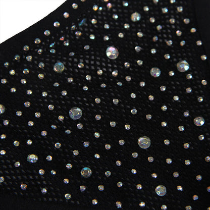 SUBBLIME - 952174 BODYSTOCK DE RED CON GUANTES Y DIAMANTES NEGROS TALLA ÚNICA