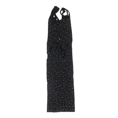 SUBBLIME - 952198 VESTIDO DE RED NEGRO CON DIAMANTES BRILLANTES TALLA ÚNICA