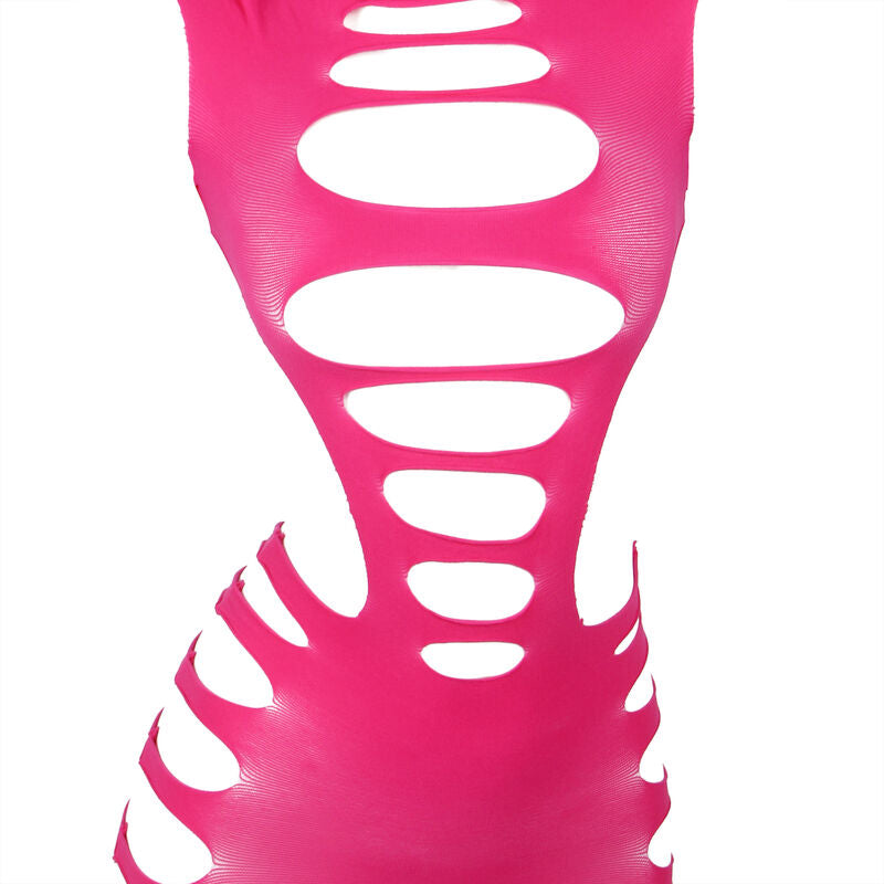 SUBBLIME - 952273 VESTIDO DE MALLA ELÁSTICA MANGA LARGA ROSA TALLA ÚNICA